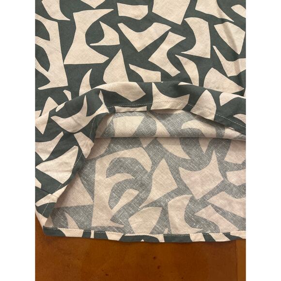 NWT Marine Layer Avery Hemp Midi Skirt Pine Geo Print Sz XS - Picture 7 of 7